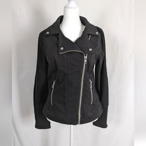 Liverpool stretchy asymmetrical zip jacket - size M